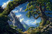 fantasy concept landscape illustrations