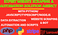 develop python automation scripts python bot web scraping apis and ai automation