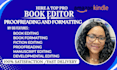 do  book editing, proofreading, memoir editing,  book formatting for amazon kdp