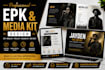 a professional website epk, media kit, press kit