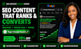 write high converting SEO content that ranks on page one