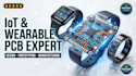 create pcb design for smart wearable electronics iot devices