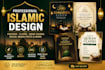 design modern islamic posters, flyers,book covers