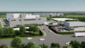 design ai data center, server facility, modular data center 3d visualization