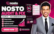 audit fix nosto personalizaton search recommendation setup