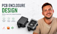 pcb enclosure cad, electronics housing, esp32 case, waterproof pcb enclosure