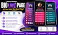 create mobilee friendly bio link pagee with social media links
