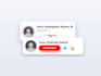 create an animated subscribe and follow card
