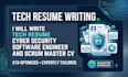 write tech resume cyber security software engineer and scrum master cv