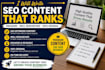 write professional website copy and blog articles