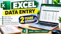 do excel data entry, data cleaning, merge, and dashboards