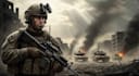 draw army soldier military themed illustration