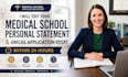 edit your medical school personal statement and amcas application essay