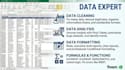 data cleaning, data analysis , data formatting etc
