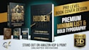do minimalist and typography book cover design with 3d mockup