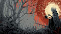 create dark art illustration