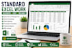 do excel data entry, excel formatting, and spreadsheet work
