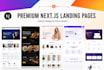 design and develop high converting nextjs landing pages