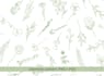 do custom line art botanical seamless pattern design