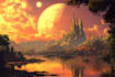 do a fantasy landscape