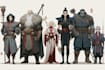 do group party character art, dnd party