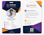 employee info card design