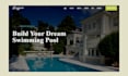 build swimming pool website pool construction website pool service website