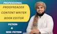 proofread and edit urdu and arabic manuscript