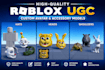 create roblox ugc items, avatars, and 3d models for game