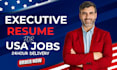 write an ats executive resume for USA jobs