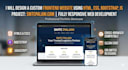 do frontend web development using HTML CSS bootstrap and javascript