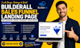 design redesign builderall website sales funnel landing page