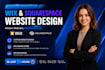 build wix website design, redesign squarespace,  wix online store, wix developer