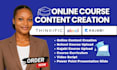 create online course content , skool online course, course upload, ppt slides