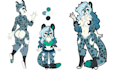 draw furry reference sheet fursona oc, furry  stickers sona ref sheet