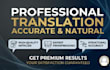 translate text and write high quality articles