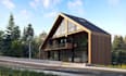 do 3d architectural design for bamboo villa house, chalet house, tiny house