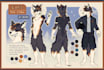 draw custom furry ref sheet, fursona ref sheet, anthro ref sheet, nsfw ref sheet