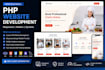 develop a responsive website using php, html, css and javascipt