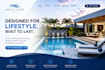 design swimming pool website pool service website construction website