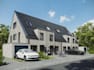 3d prefab modular building, residential space project design, cabin house render