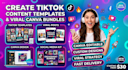 create youtube thumbs, canva social kit, banners design, content packcreate yout