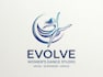 modern unique dance studio logo t shirt design