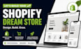 do shopify store design, build shopify dropshipping store, shopify website