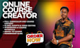 create learnworld online course content curriculum and course materials