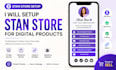 setup stan store beacons linktree or taplink for digital products