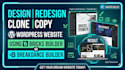 design redesign clone copy wordpress website using bricks builder or breakdance