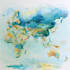 custom watercolor map design