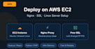 deploy your web app on AWS ec2 with nginx and SSL