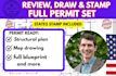 licensed engineer,permit ready building permit, USA licensed architect, pe stamp